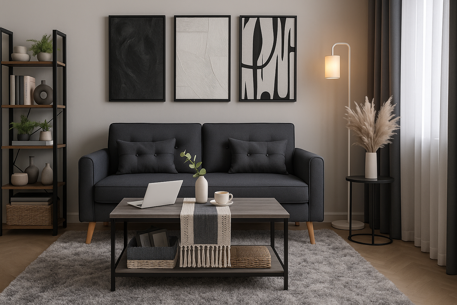 Living Alone, Decorating Smart: Budget-Friendly 1BHK Living Room Ideas